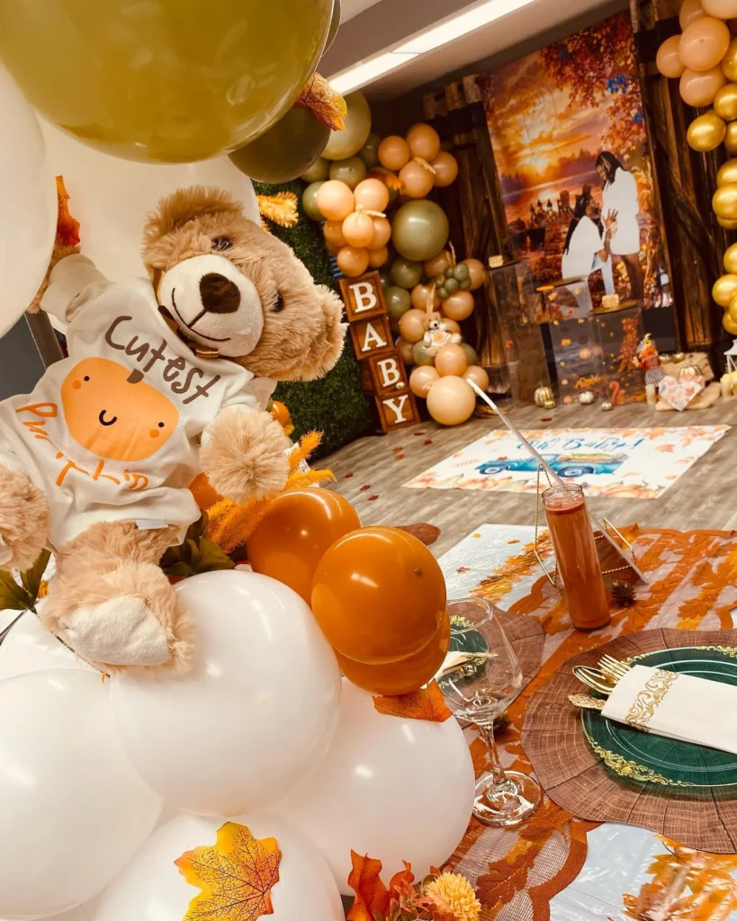 fall baby shower balloon