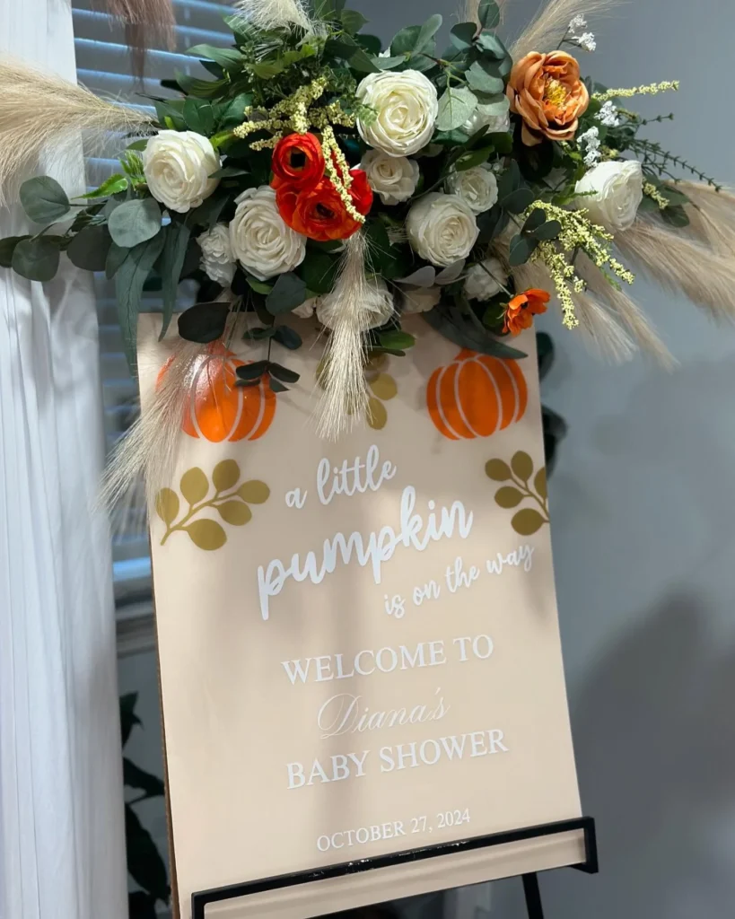 fall baby shower entry